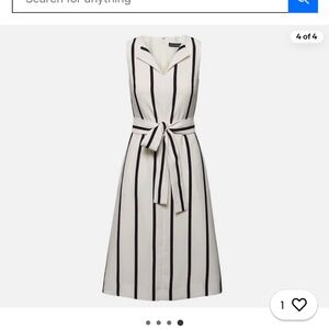 Banana Republic Dress- New With Tag on it. Striped White and Black Dress